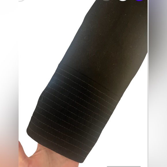 Top Shop Womens Mid Length Belted Tailored Wool Blend Pea Coat Black Sz10 - Picture 10 of 13